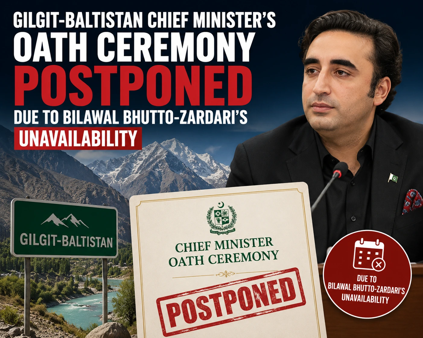 Gilgit-Baltistan Chief Minister Oath Ceremony at the GB Assembly