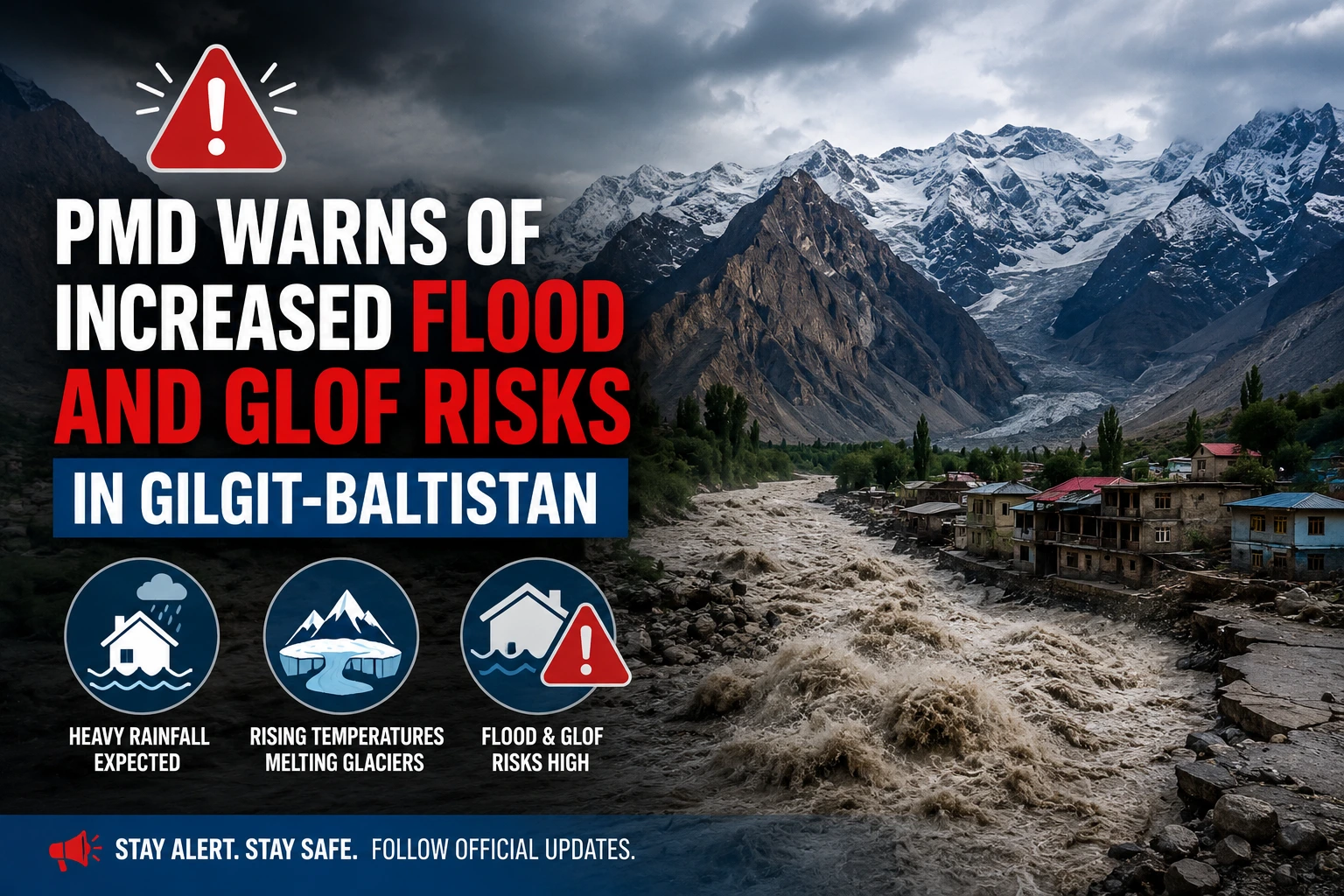 PMD Warns of Increased Flood and GLOF Risks in Gilgit-Baltistan
