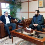 Chief Minister Gilgit-Baltistan Amjad Hussain meets NDRMF CEO Amir Khan Goraia in Islamabad to discuss climate resilience and disaster risk reduction initiatives.