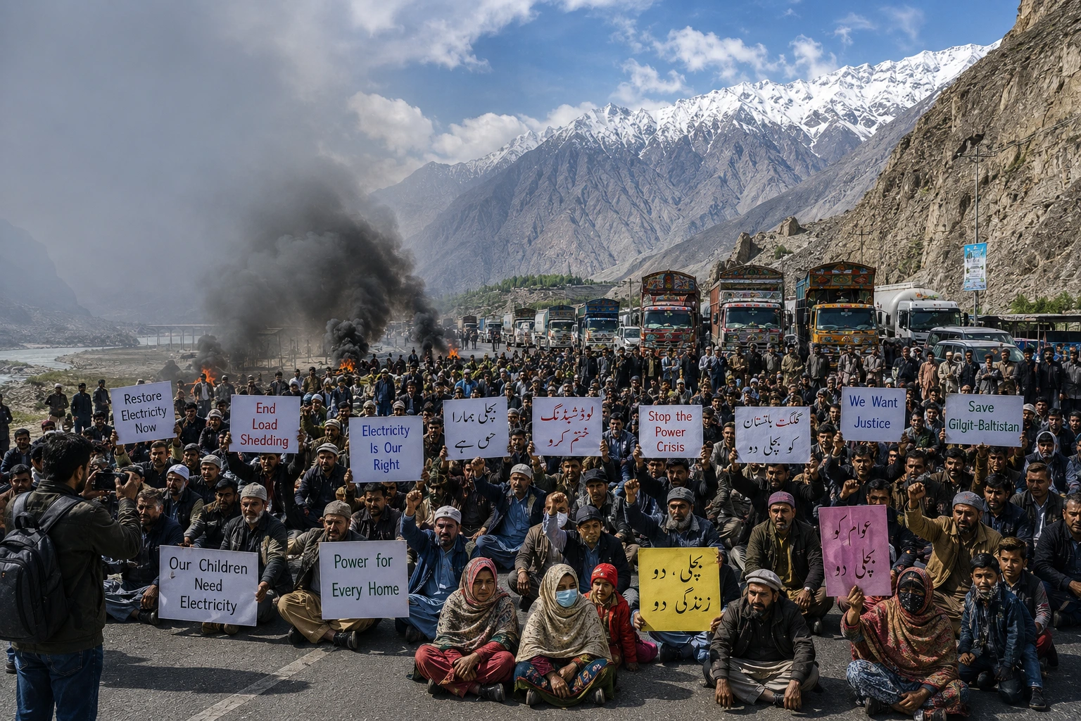 Gilgit-Baltistan Residents Protest Electricity Outages