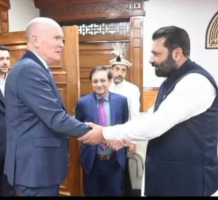 Australian High Commissioner Timothy Kane meeting GB officials in Gilgit-Baltistan.