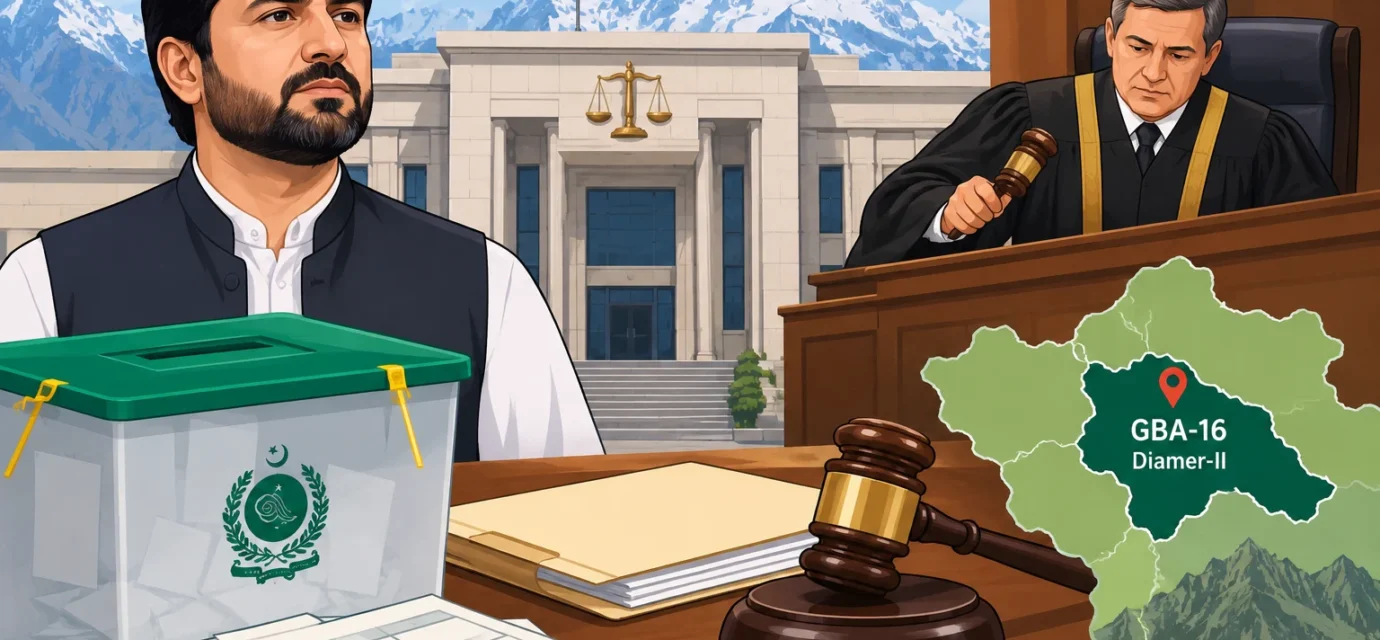 GBA-16 Diamer-II election dispute involving Imam Malik and the Appellate Court