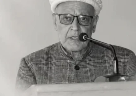 Al-Waiz Wazir Fida Ali Eisar, renowned Ismaili scholar, in a portrait photo